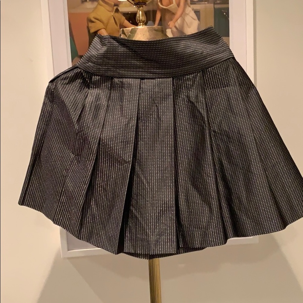 theory metallic skirt